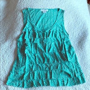 Liz Claiborne Petite Ruffled Tank Top